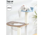 PaWz Cat Tree Scratching Post Scratcher Cats Tower Wood Furniture House 138cm