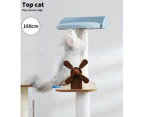 PaWz Cat Tree Scratching Post Scratcher Cats Tower Wood Condo Toys House 168cm