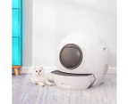 Pawz Automatic Smart Robot Cat Litter Box Self-Cleaning Enclosed Kitty Toilet - White