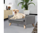 Pawz Pet Sofa Bed Dog Soft Lounge Couch Soft Removable Cushion Chair Wooden Frame