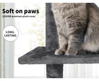 Pawz Cat Scratching Post Tree Gym House Condo Furniture Scratcher 248-288CM Grey - 248cm in Grey