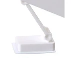 Soap Holder Wall Mounted No Punching Self Adhesive Retractable Drain Adjustable Non-marking Soap Box - White