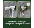 Hair Dryer Holder Wall Mount Adhesive Hair Care Tools Blow Dryer Shelf Organizer Rack - Multi