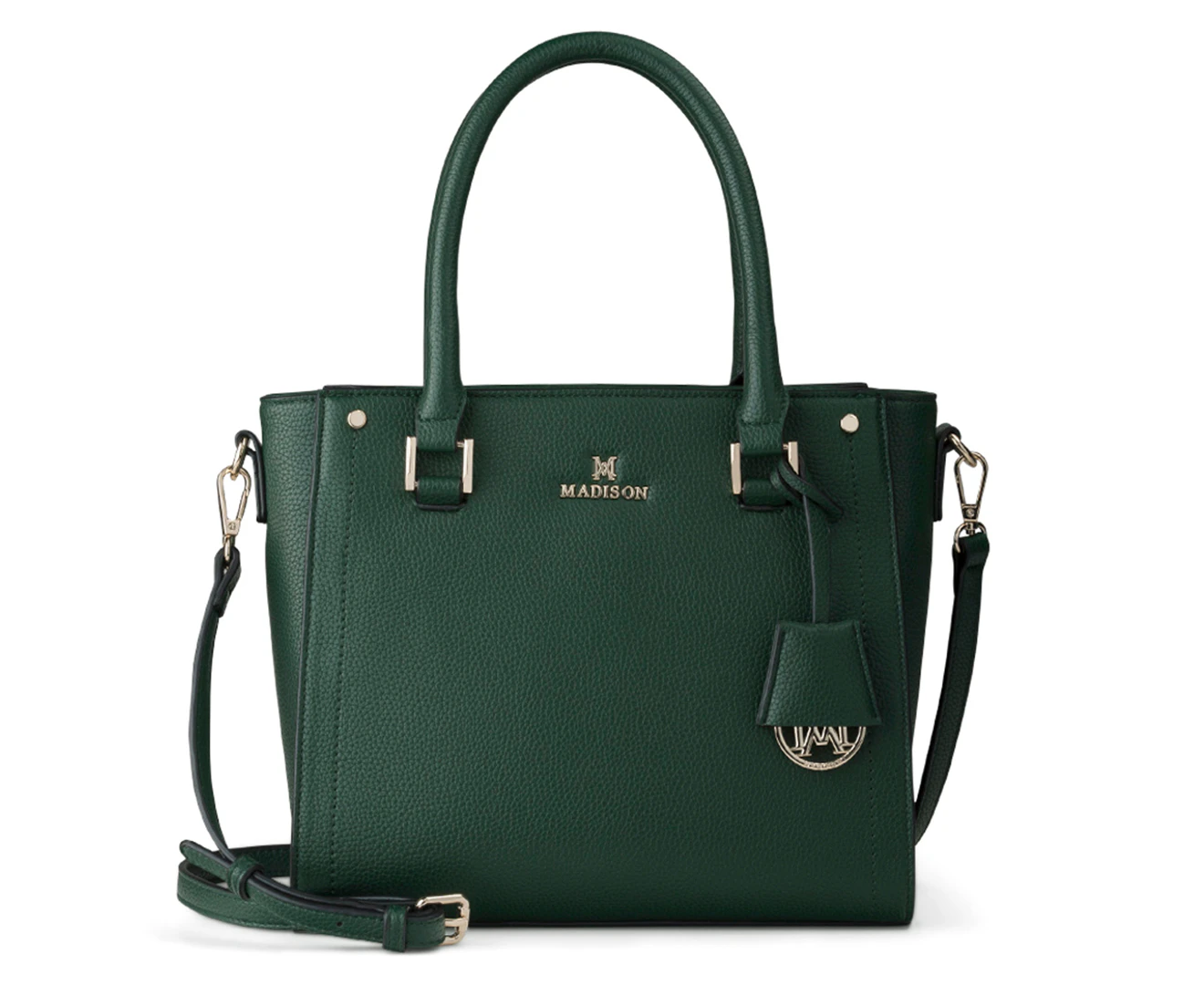 Madison Angie 3-Compartment Satchel Bag - Forest Green