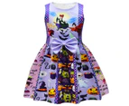 Children Kid Hocus Pocus Winifred Sanderson Cosplay Costume Girls Halloween Summer Casual Dress - Type A