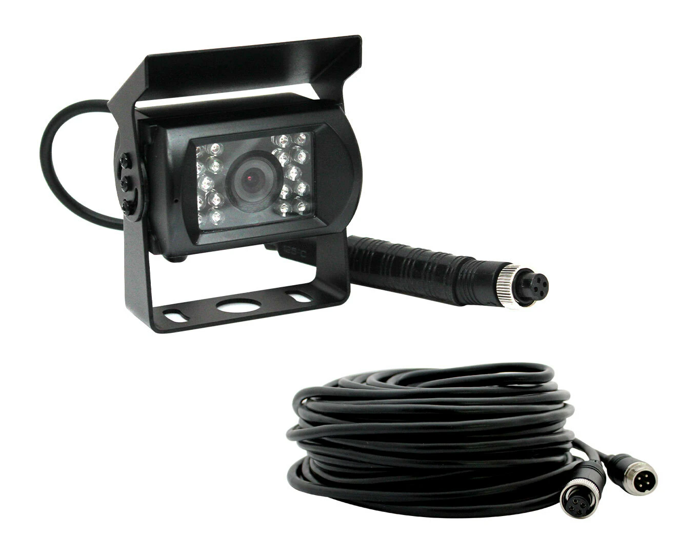 Elinz 4 PIN Heavy Duty 12V 24V CCD IR Reversing Camera 20M