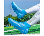 Children's Football Boots Long Spikes Soccer Shoes Men's Society Cleats - Blue