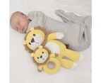 Living Textiles Baby/Newborn/Infant Cotton Knitted Character Toy Leo the Lion