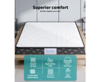 Dreamz Spring Mattress Bed Pocket Tight Top Foam Medium Soft Single Size 16CM