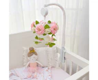 Living Textiles Baby/Infant/Children's Nursery Musical Mobile Set Floral Wreath