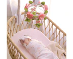 Living Textiles Baby/Infant/Children's Nursery Musical Mobile Set Floral Wreath