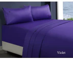 Amor 1000tc 100% Premium Egyptian Cotton Sheet Sets Fitted Flat Sheet Pillowcases All Size Violet