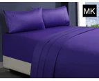 Amor 1000tc 100% Premium Egyptian Cotton Sheet Sets Fitted Flat Sheet Pillowcases All Size Violet