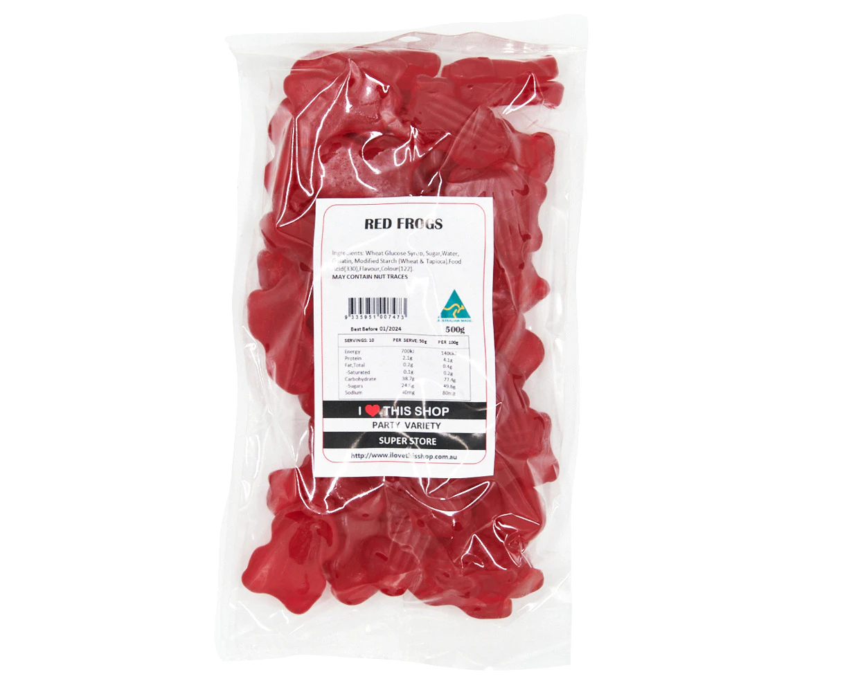 500g Red Frogs