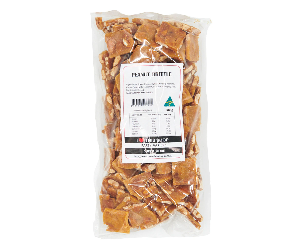 500g Peanut Brittle