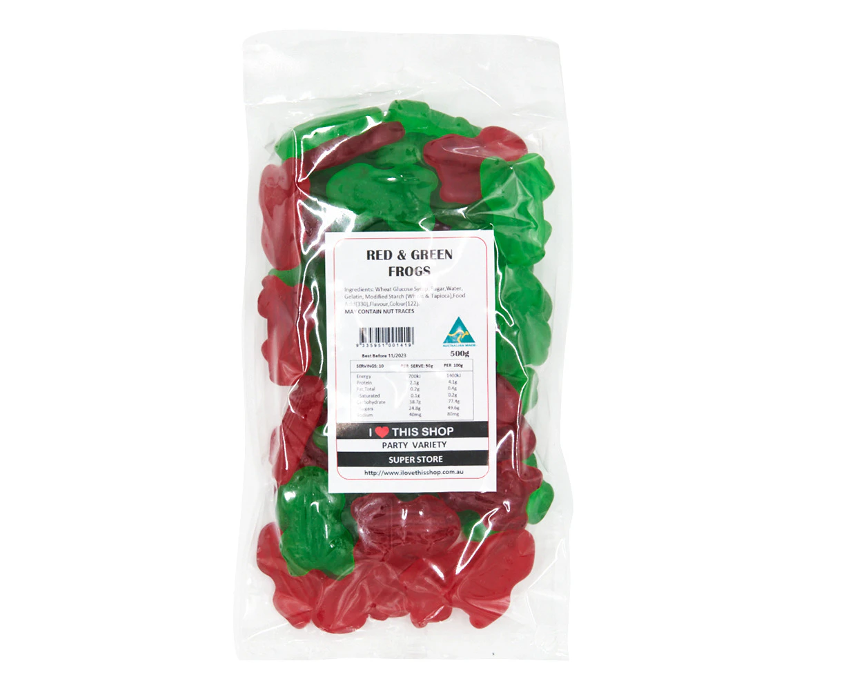 Red & Green Frogs 500g