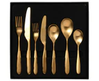 Sherwood Nouveau 42 Piece Cutlery Set Matte Gold