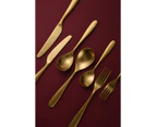 Sherwood Nouveau 42 Piece Cutlery Set Matte Gold