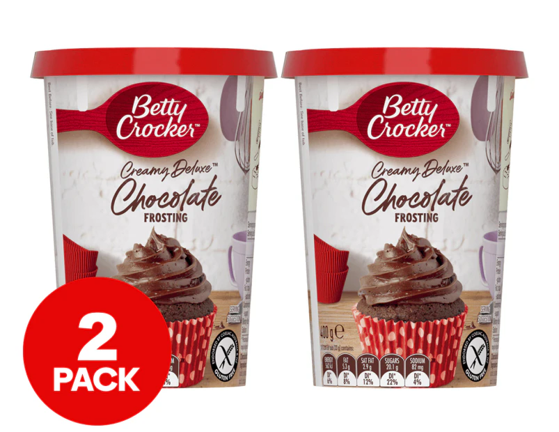 2 x Betty Crocker Chocolate Frosting 400g