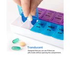 14 Slot 7Day Pill Box Dispenser Medicine AM/PM Medication Organiser Week Case