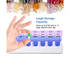 14 Slot 7Day Pill Box Dispenser Medicine AM/PM Medication Organiser Week Case