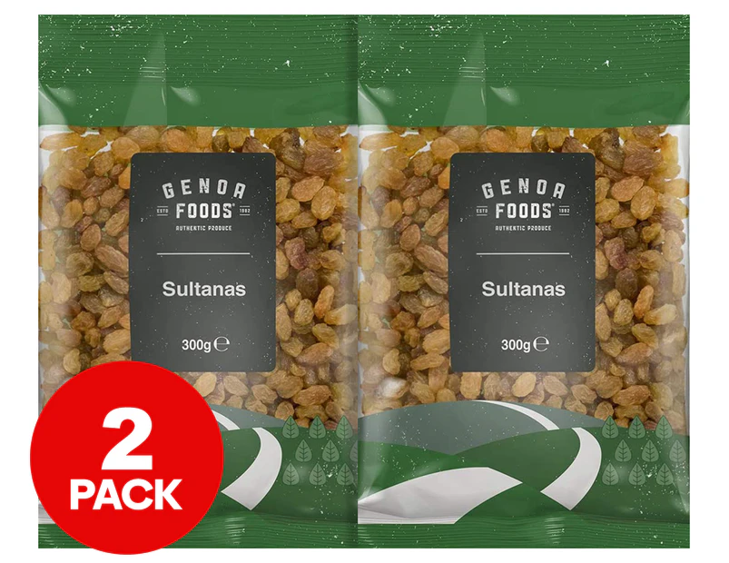 2 x Genoa Australian Sultanas 300g