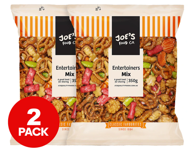 2 x Joe's Food Co. Entertainers Mix 350g