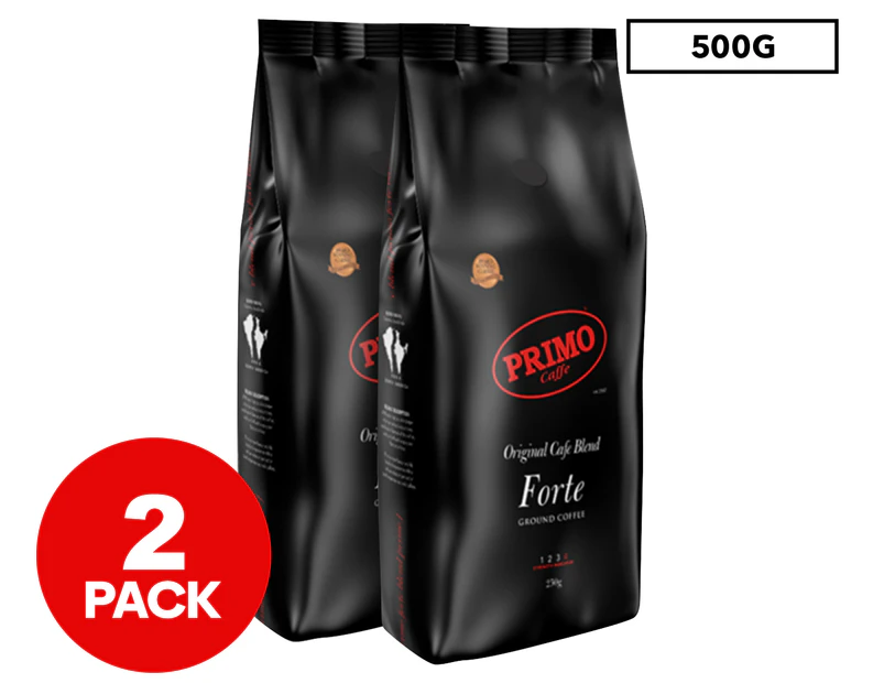 2 x Primo Forte OCB Ground Coffee 250g