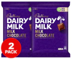 2 x Cadbury Dairy Milk Milk Chocolate 360g