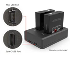 Dual-Slot Battery Charger for SJCAM Action Camera SJ10 Series