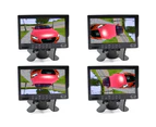 Elinz 7" HD Monitor 4PIN System CCD Reversing Camera Kit Trailer Cable MIC BLACK