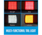 2x LED Trailer Light Reverse Indicator Brake Tail Lights Truck Caravan UTE 12V 75 LEDs