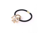 8 Pcs Personality Punk Stereo Hair Rope Halloween Metal Skull Head Hair Ring Hair Accessories Rubber Band Gold