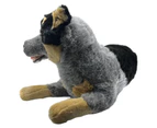 Bocchetta Plush Toys Gallagher Blue Heeler Cattle Dog Stuffed Animal Lying 35cm