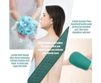 Back Scrubber For Shower, Basic Back Washer For Shower, With Exfoliating Gloves And Loofah Sponge, Deep Clean And Invigorate Your Skin