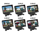 Elinz 7" Quad Monitor Splitscreen with 4 Cameras Package