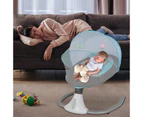 Electric Baby Rocking Chair Baby Swing Cradle Bed Bouncer Seat with Music Blue