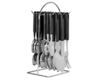 Hanging Cutlery With Wire Frame (Black)