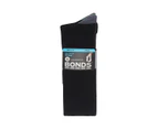 5 Pairs X Mens Bonds Business Socks Bamboo Black Crew Socks Work 20K - Black 20K