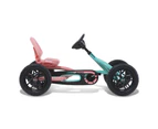 Berg Buddy Lua 2.0 Kids/Children's Pedal Go Kart Ride On Toy Pink/Mint 3-8y