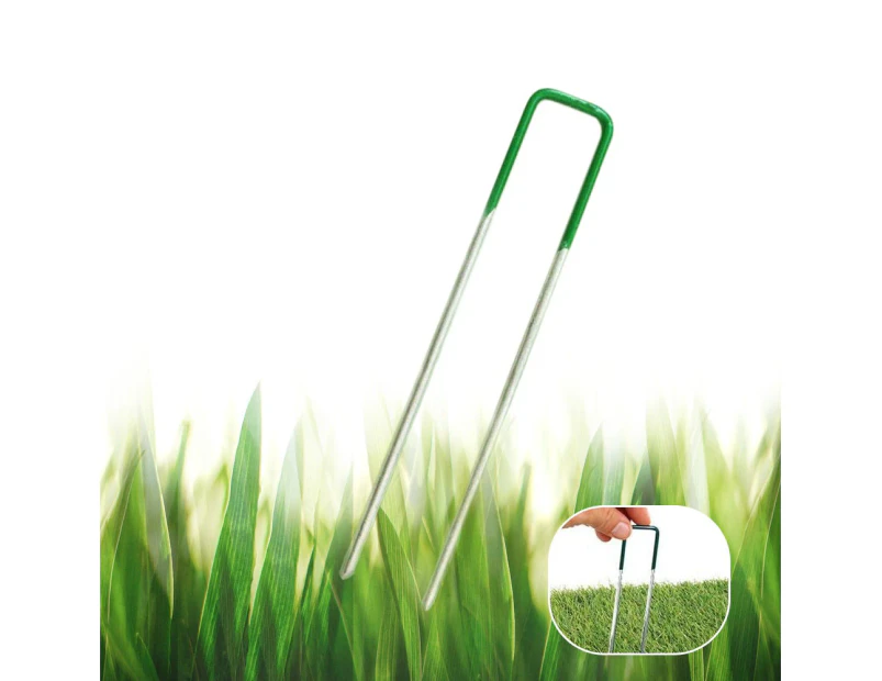 Elora Artificial Grass Pins 400pcs U Tent Pegs Synthetic Fake Lawn Weedmat Turf Fastening