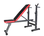 Adjustable Benches Rack Barbell Rack Weight lifting Bed Foldable Press GYM