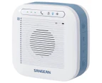 Sangean H200 Portable Waterproof Bluetooth Speaker - White / Blue