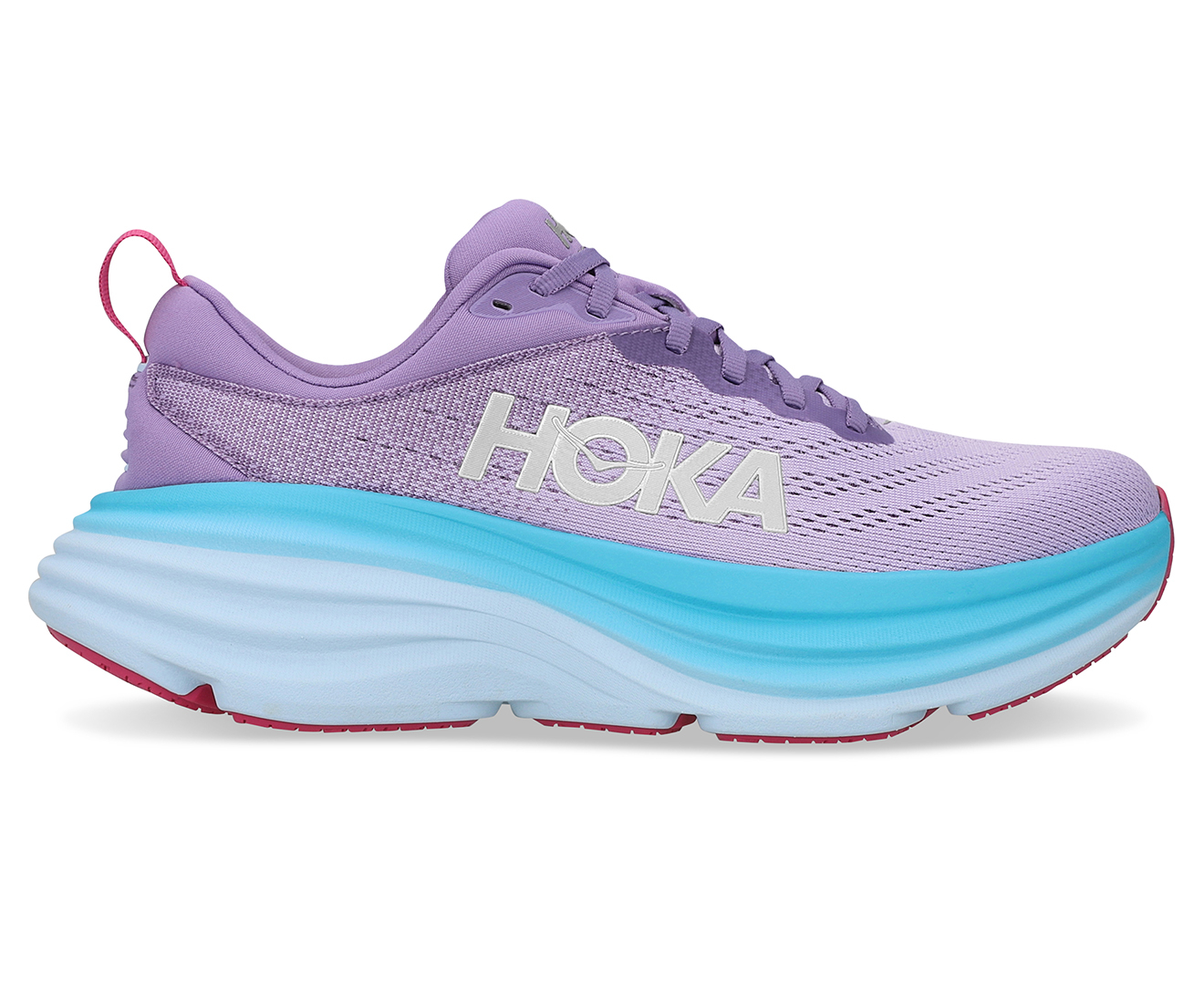 Hoka One One Women's Bondi 8 Running Shoes - Chalk Violet/Pastel Lilac ...