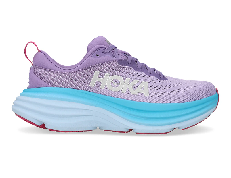 Hoka One One Women's Bondi 8 Running Shoes - Chalk Violet/Pastel Lilac ...