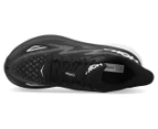 Hoka One One Women's Clifton 9 Wide Fit Running Shoes - Black/White