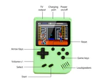 Games Handheld Game Console Retro Video Game Boy Game Toy Built-in Kids Gift Green