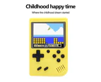 Games Handheld Game Console Retro Video Game Boy Game Toy Built-in Kids Gift Yellow