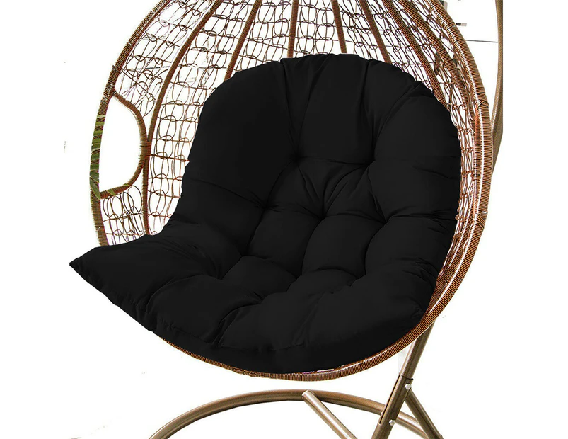 Hanging Egg Chair Cushion Sofa Swing Chair Seat Relax Cushion Padded Pad Covers - Black