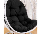 Hanging Egg Chair Cushion Sofa Swing Chair Seat Relax Cushion Padded Pad Covers - Black